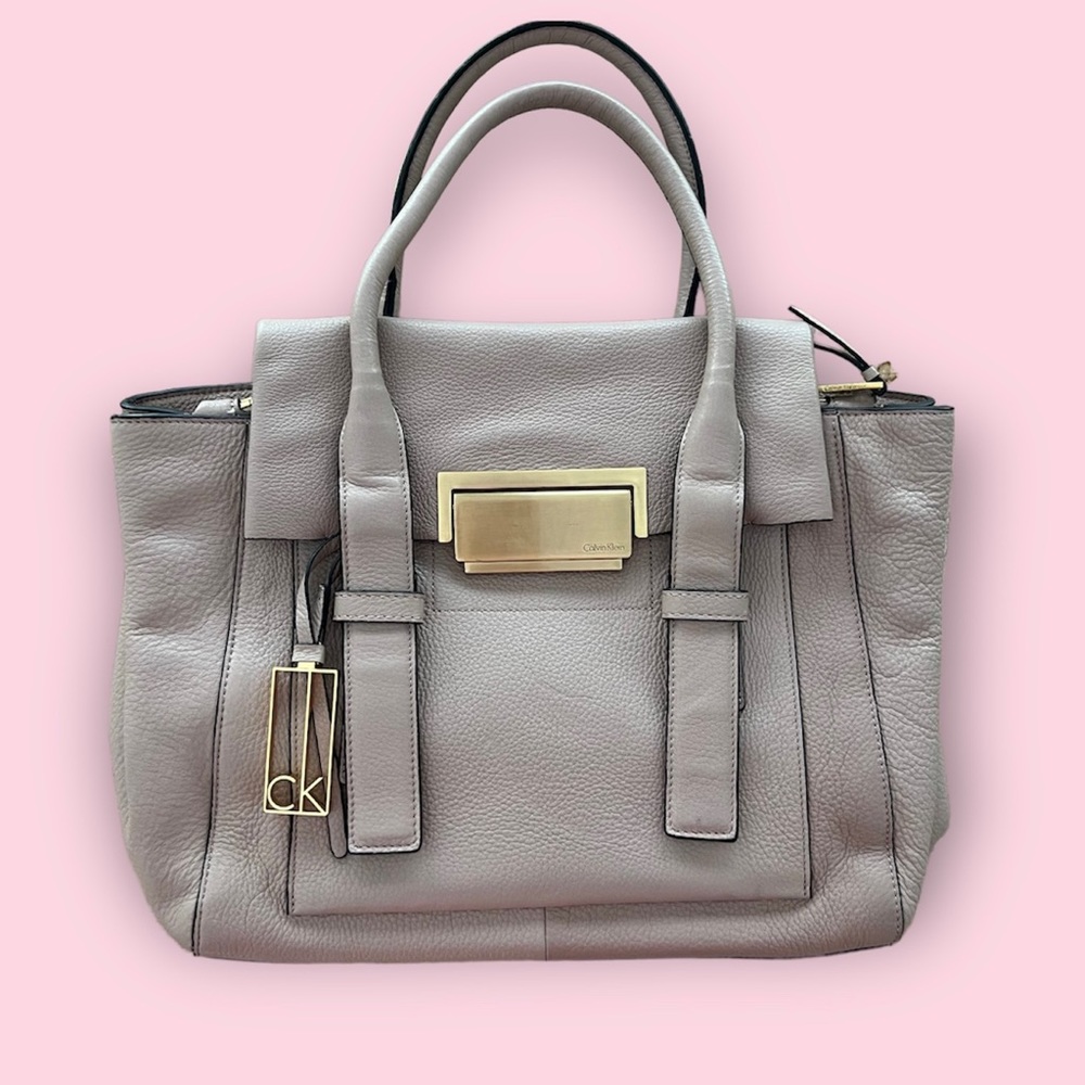 Calvin Klein lambskin bag light tan. NWOT.